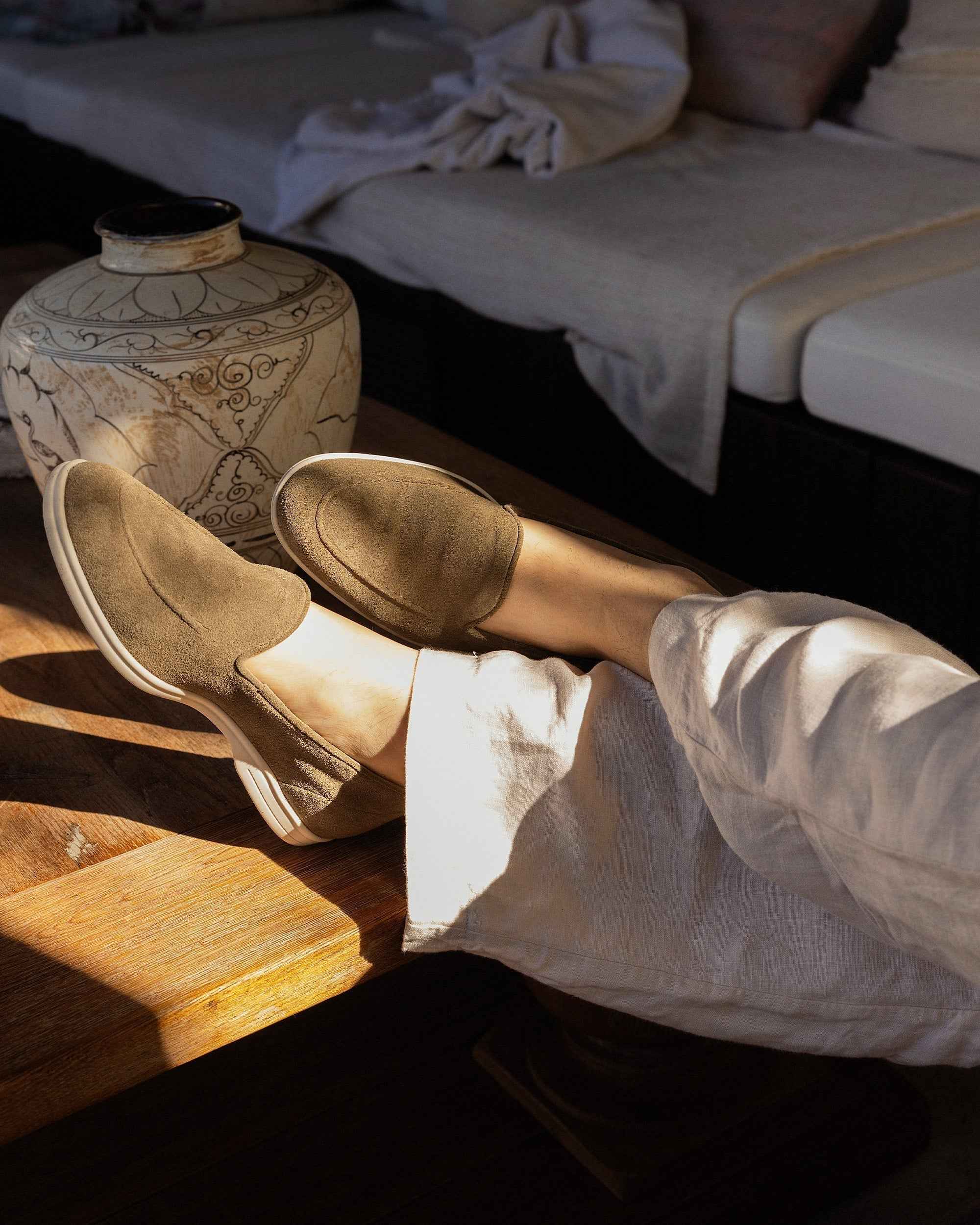 Brännö – Moss Green Suede